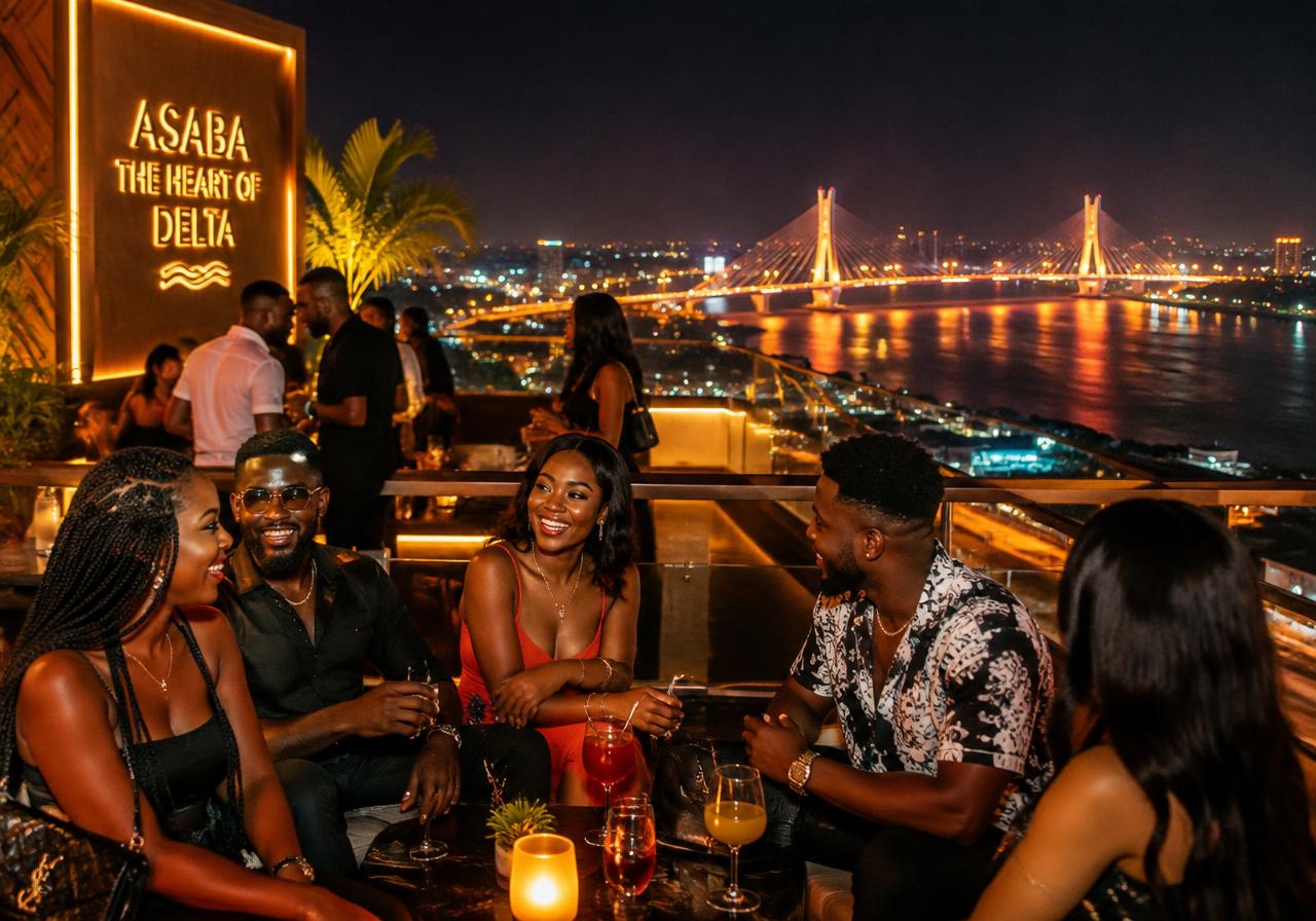 Asaba at night